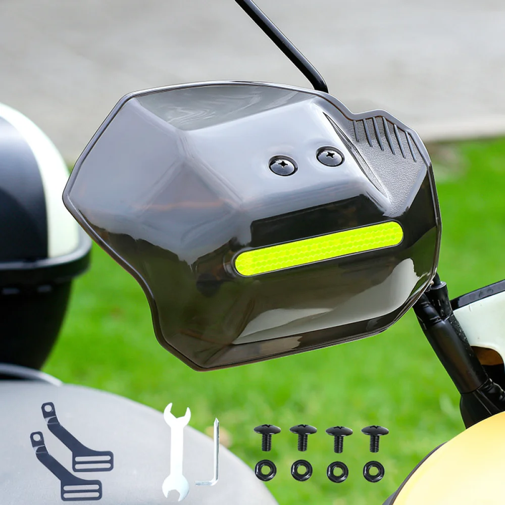 Adjustable Motorcycle Handguards Wind Shield Handlebar Protector For TVR Scooter Ebike Universal Rain Guard Protection Set