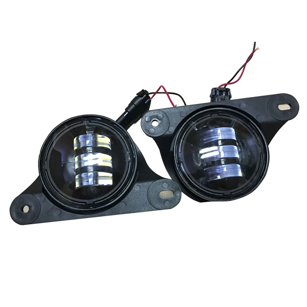 

1 Pair Led Fog Lights Lamp for 10th Anniversary Bumper for Jeep Wrangler JK 2007-2017 LANTSUN J174