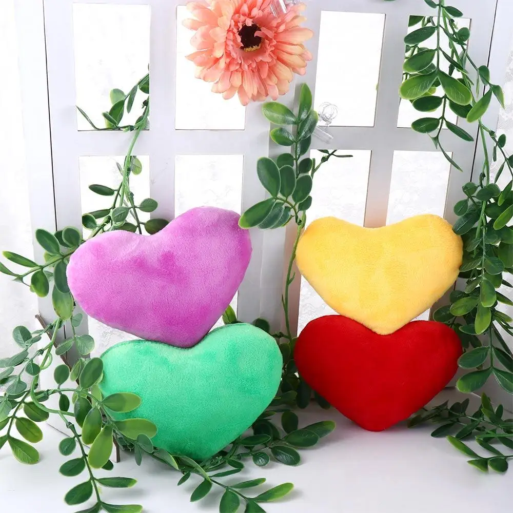 Heart-shaped Creative Multipurpose Colorful Material is soft Cushion Plush Toy Throw Pillow Pillow