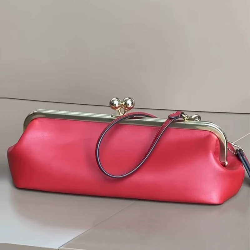 The New Kisslock Frame Bags 30 Just Walked For Women Luxury Designer Handbag Purses 2026 New In PU Clutch Clip Underarm Shoulder