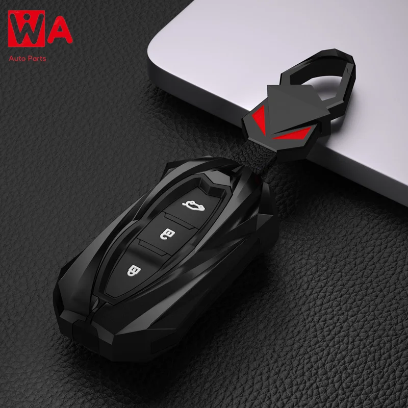 

For DongFeng DFM 580 370 S560 AX7 AX5 AX4 AX3 MX5 Zinc Alloy+Silicone Car Key Case Cover Auto Protection Shell Accessories