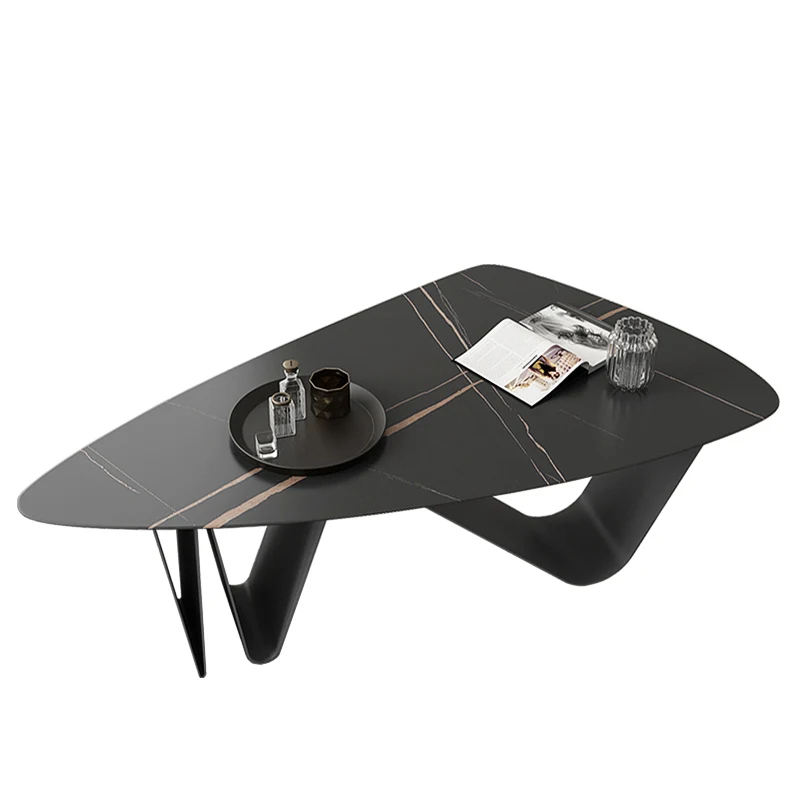Living Room Luxury Coffee Table Trau Nordic Black Mesa Lateral Mobile Coffee Table Modern Apartamento Couchtisch Furniture image 6