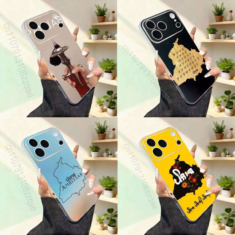 

Painting Punjab Map Art For iPhone 17,16,15,14,13,12,11,Pro,Max,Plus,Mini,SE4,E Magnetic For Magsafe Wireless Phone Case