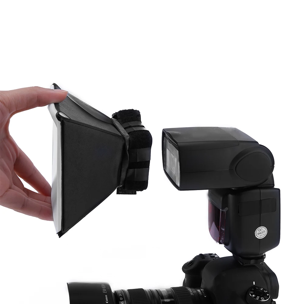 Picture 3: Photography Flash Diffuser Softbox Universal DSLR Photo Flash Diffuser Light Soft Box Foldable Accessories for Canon for Nikon