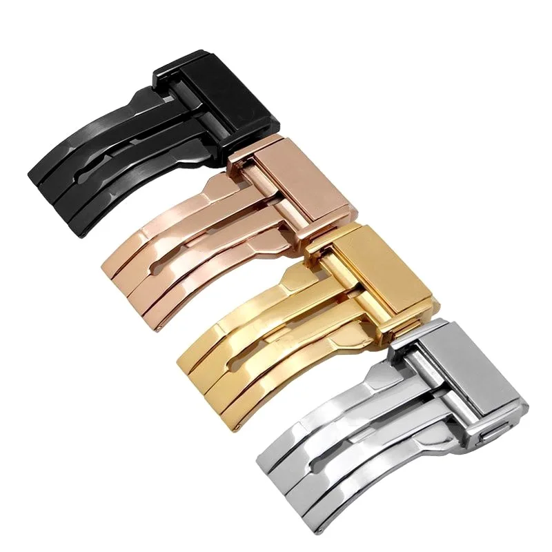 الفولاذ المقاوم للصدأ مشبك ساعة ل Hublot الكلاسيكية الانصهار الانفجار الكبير سيليكون الجلود حزام الساعات المشبك 18 مللي متر 22 مللي متر ساعة اكسسوارات