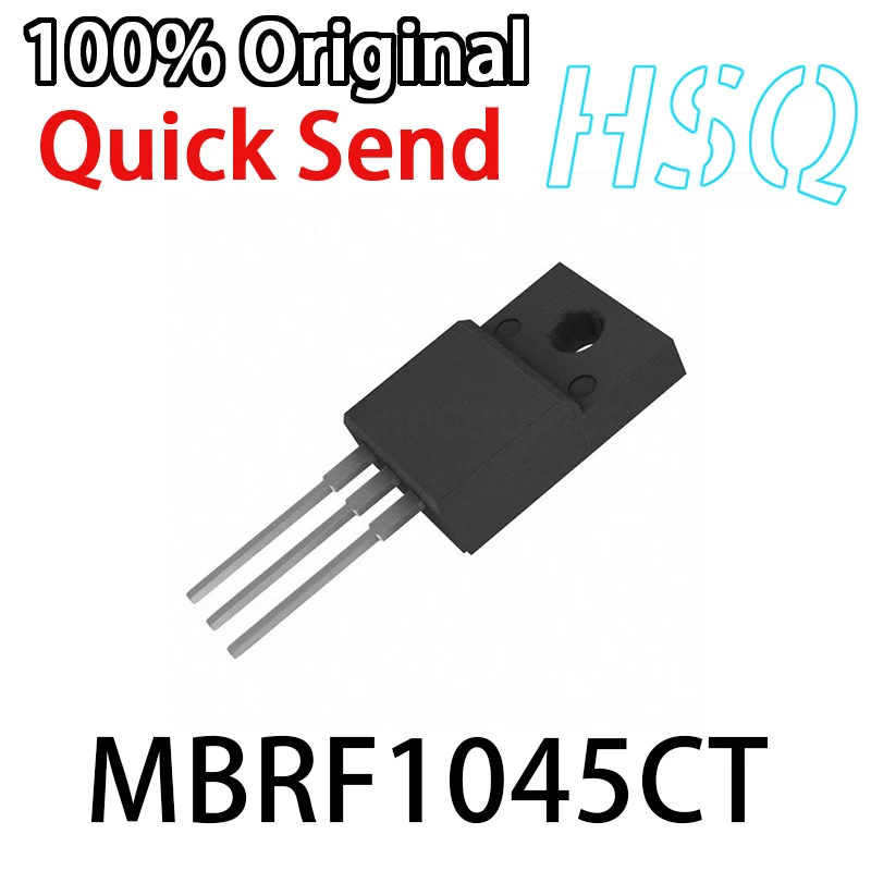 

10PCS Original MBRF1045CT ITO-220AB 45V/10A Direct-plugged Schottky Rectifier Diode