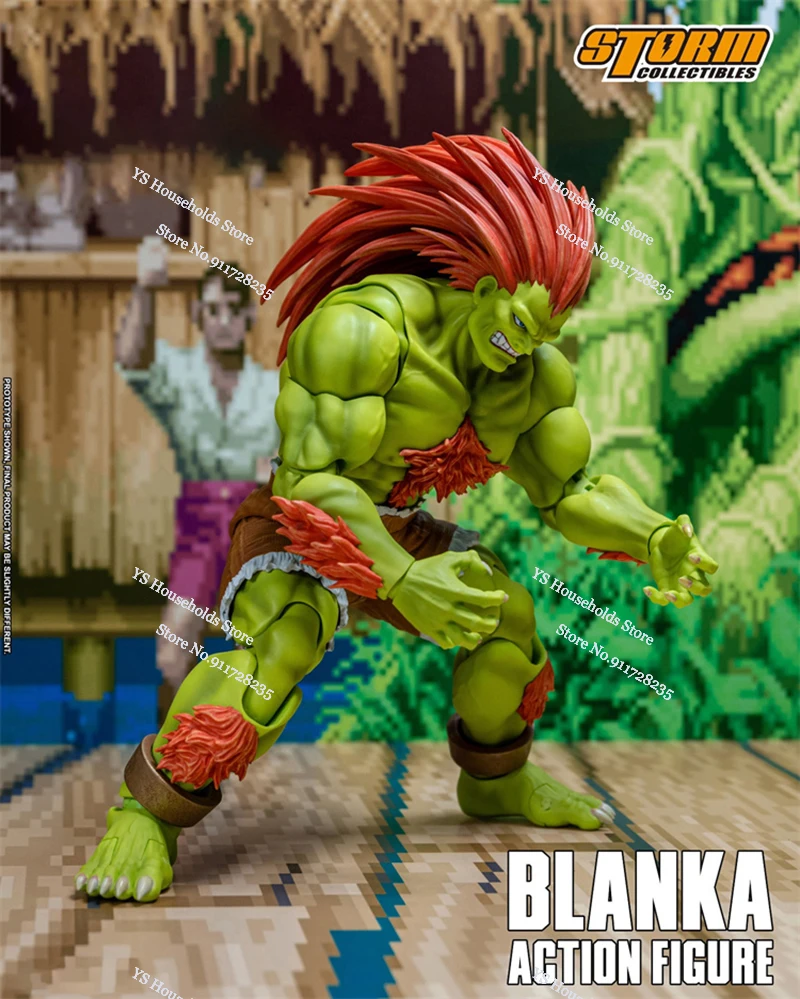 Strom Toys CPSF25 1/12 BLANKA Red Hair Action Figure ULTRA Brave Challengers Japanese Game Anime Simulation 6