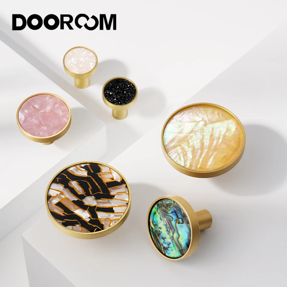 

DOOROOM Furniture Handle Knob Clothes Hooks Wall Hanging Brass Bearing Drawer Hooks Bathroom Indoor kitchen Cabinet Handles