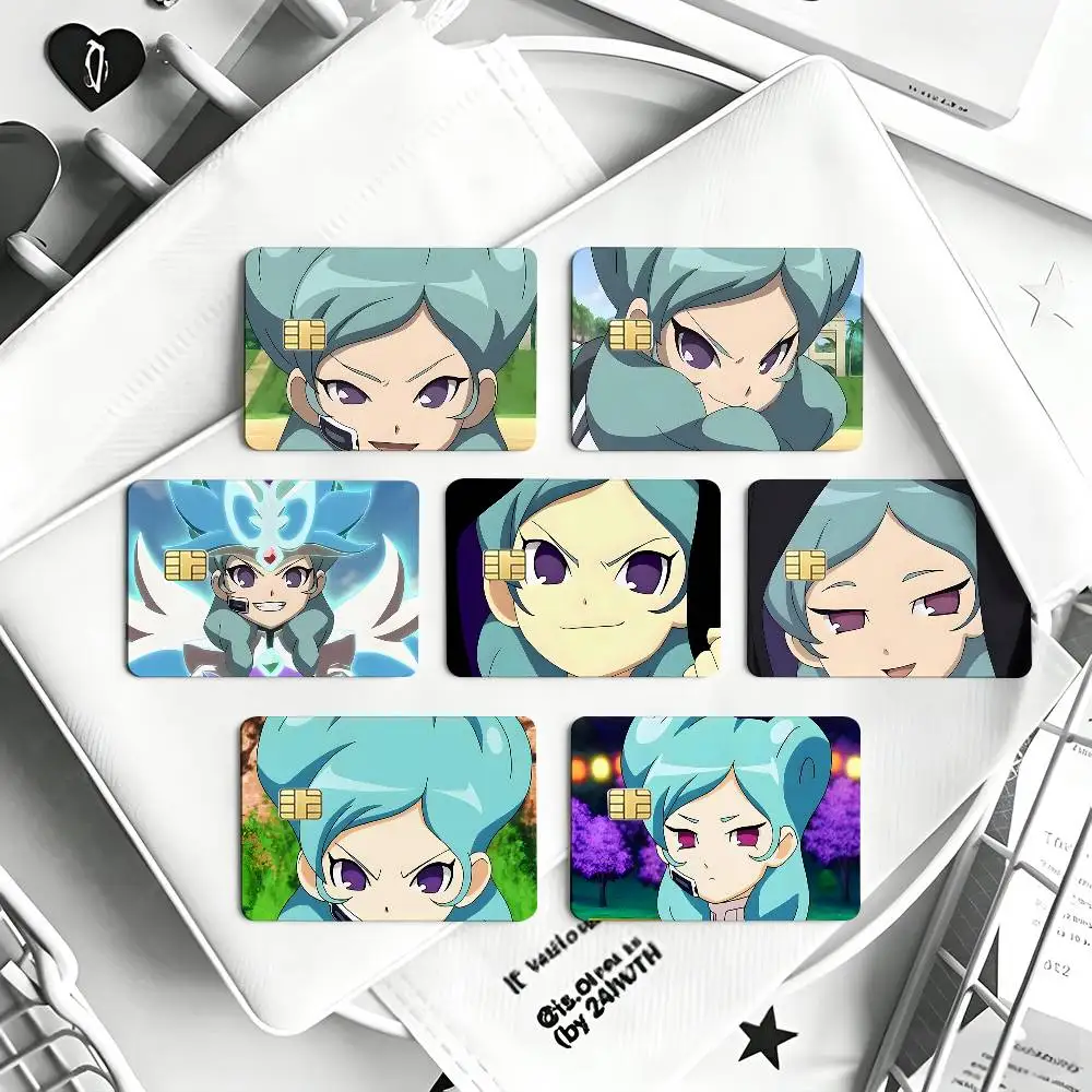 Beta Inazuma Eleven Card Sticker Cartoon Art Credit Card Skin Anti Scratch Bank Debit Card Decal