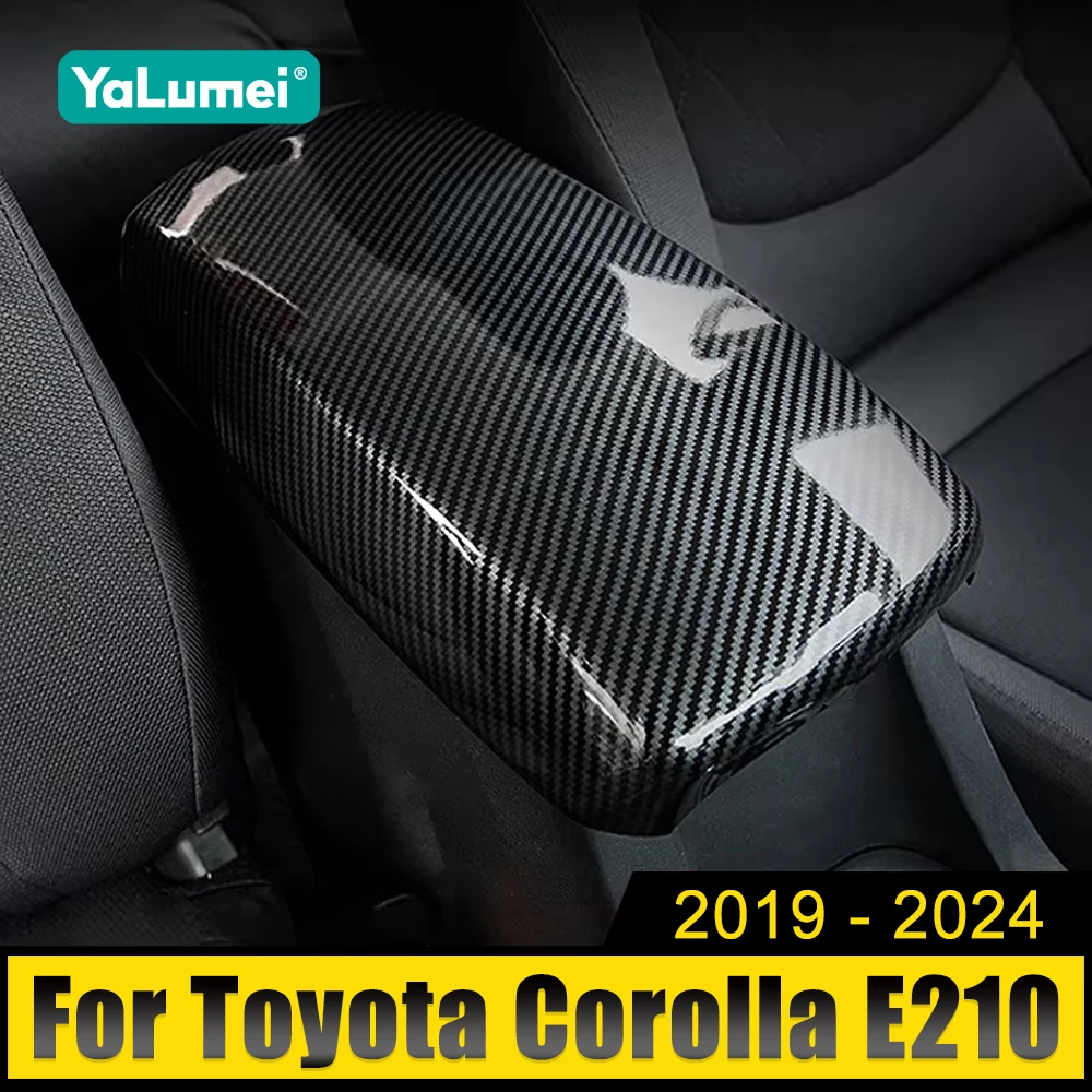 

For Toyota Corolla E210 2019 2020 2021 2022 2023 2024 Hybrid ABS Car Central Armrest Box Cover Trim Case Stickers Accessories