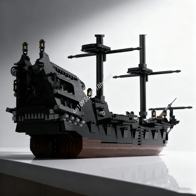 

2478 шт. MOC пиратский корабль, модель пиратов, строительные блоки, архитектурные игрушки, сборка, идея «сделай сам», образование, Рождественский подарок, кирпич для детей
