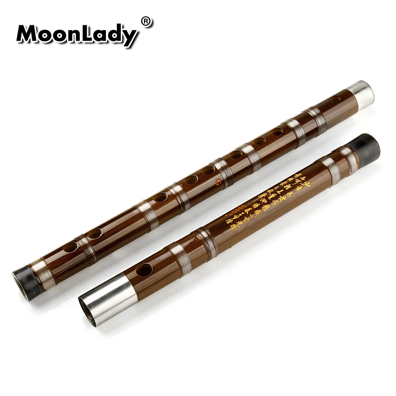 Professional Chinese Bamboo Transverse Flute Musical Instrument Of C\D\E\F\G Key 6 Hole Bass Huaisu Dual Plug Dizi