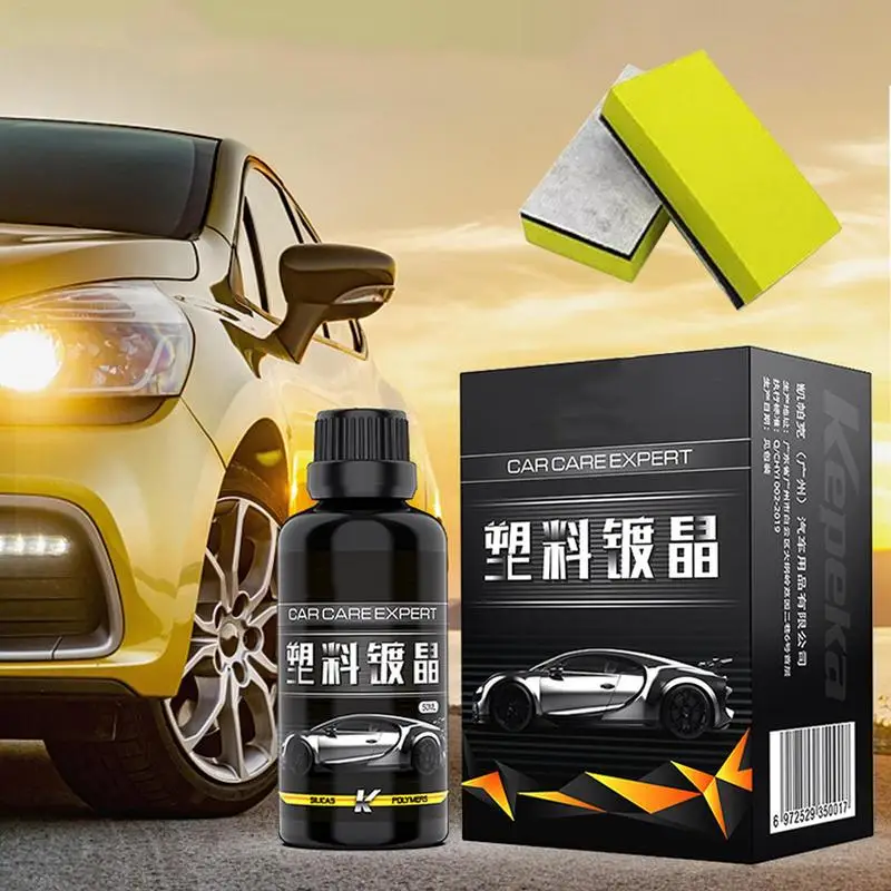 

2 in1 Car Trim Restorer Crystal plating refurbishing agent for automotive plastic parts Interior and Exterior Coating Agent