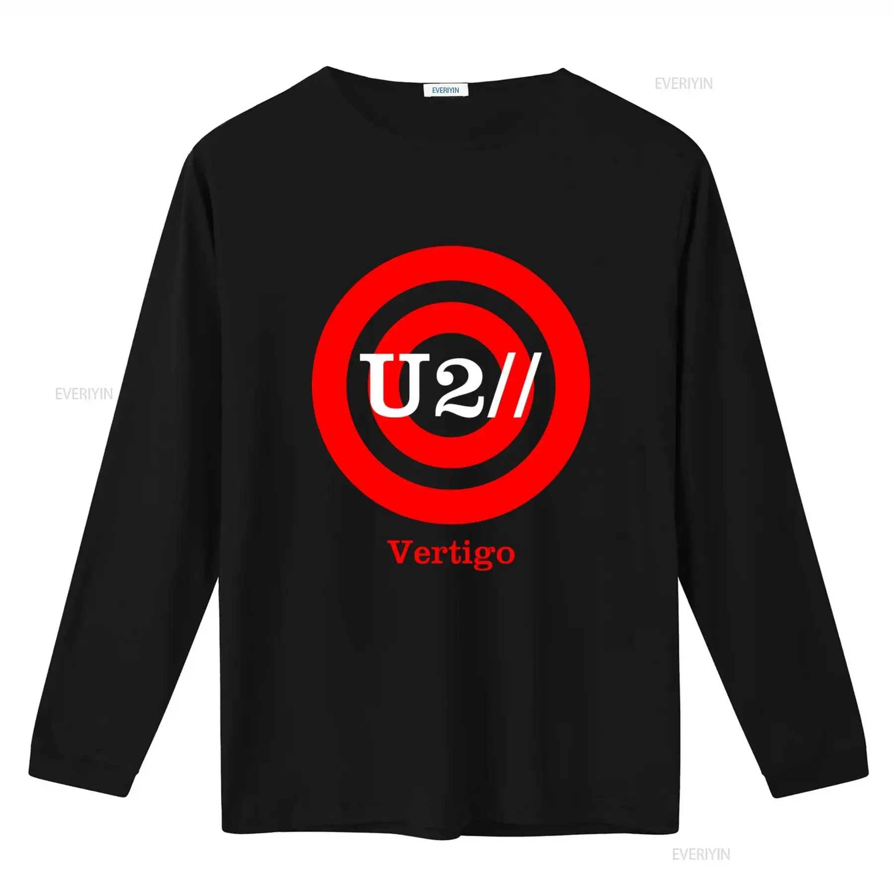 2005 Vintage U2 Vertigo Tour Black Music Rock Band Print T Shirt Size Xl vintage Washed graphic homme Unisex