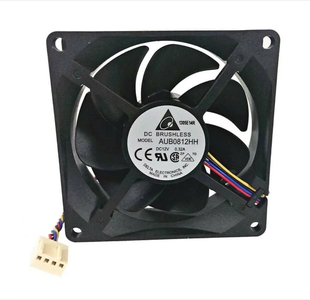 

for Delta Electronics AUB0812HH PWM Cooling Fan 4-pin 3250 RPM 37 CFM 80x80x25mm