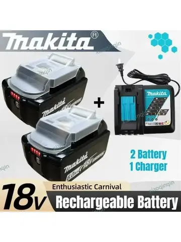 새로운 오리지널 Makita 배터리, Makita 18v 도구 배터리 6Ah/5Ah/3Ah Makita 드릴 LXT DTW700 DDF487 DTD173 DGA404 DJV182 HR140D
