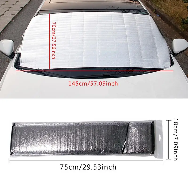 Winter Visor Folding Windshield Block Windscreen Cover Car Window Film Sun Shade Anti Snow Frost Ice Shield Dust UV Protector