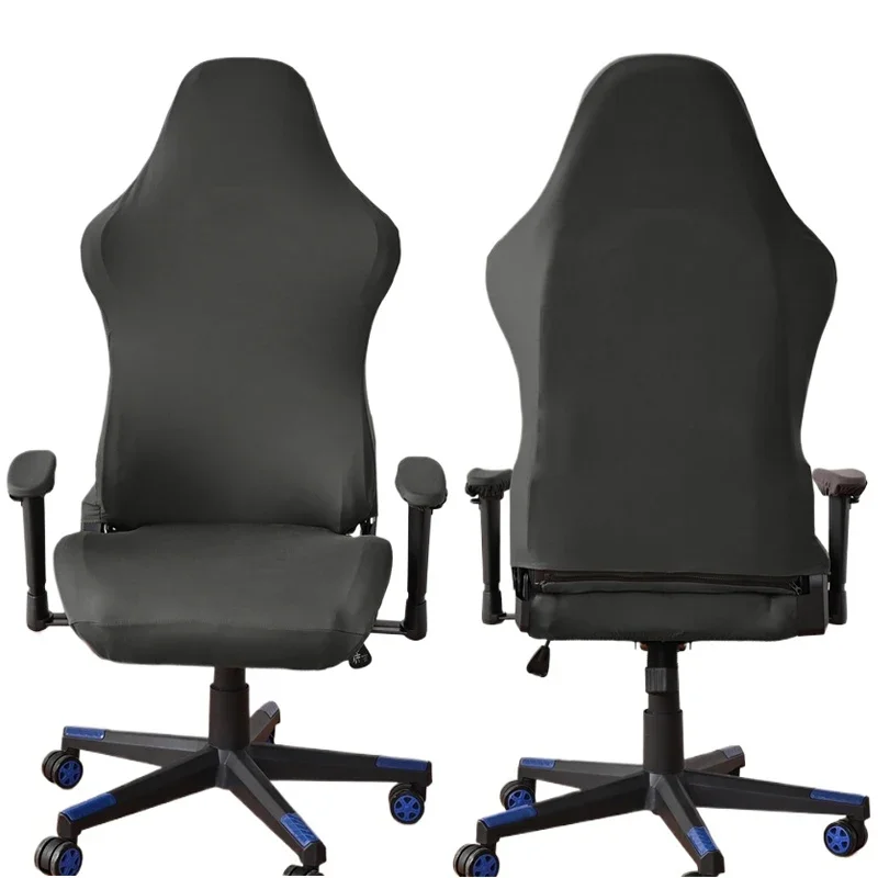 1 Set Split-Büro-Gaming-Stuhlbezug, elastischer Computerstuhlbezug, staubdichter drehbarer Lift-Sessel-Schutz