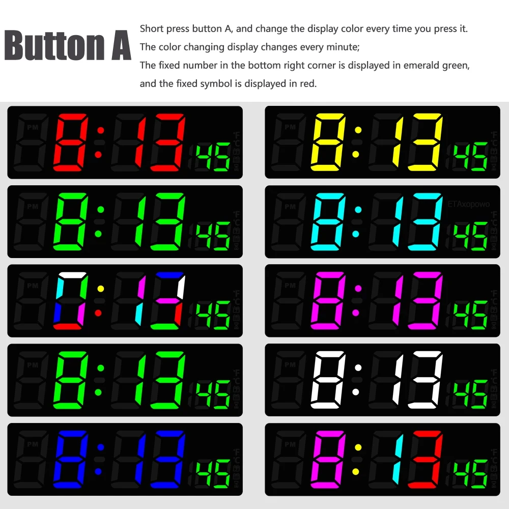 DIY electronic clock kit RGB led 1.5
