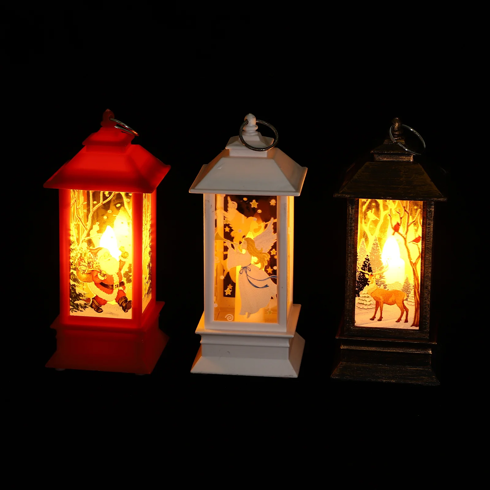 3 pezzi di decorazioni natalizie per lampade, decorazioni festive per lanterne, decorazioni natalizie decorative per la casa