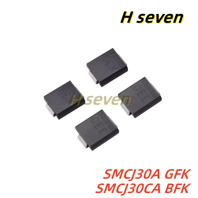 10pcs SMCJ30A GFK SMCJ30CA BFK 30V SMC Patch TVS Transient Suppression Diode