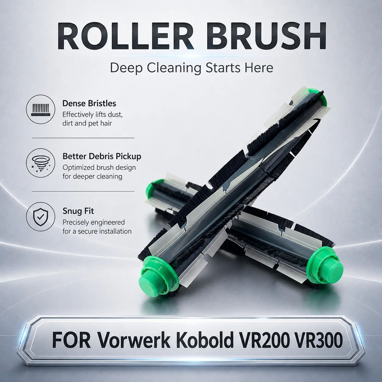 A21F Wischmopp-Pads 4er-Set – Kompatibel Mit Vorwerk Kobold SP7, SP600 & SPB100 – Waschbare Mikrofaser-Tücher