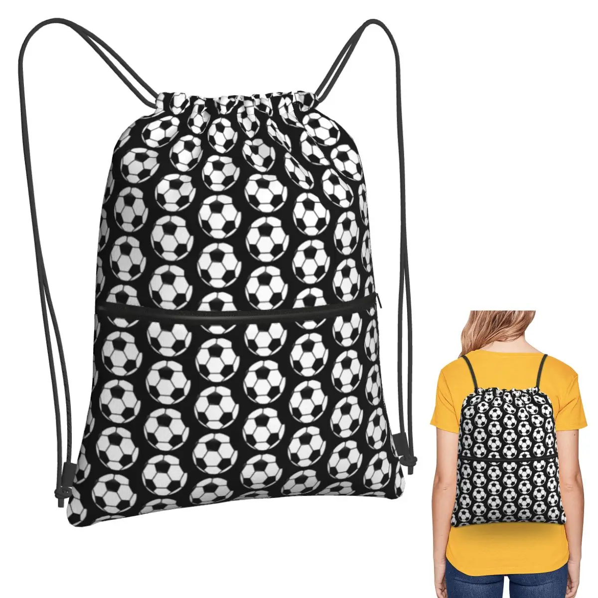 

Спортивные рюкзаки с футбольным мячом, модные портативные сумки на шнурке, сумка для обуви, сумки для книг для путешествий, школы