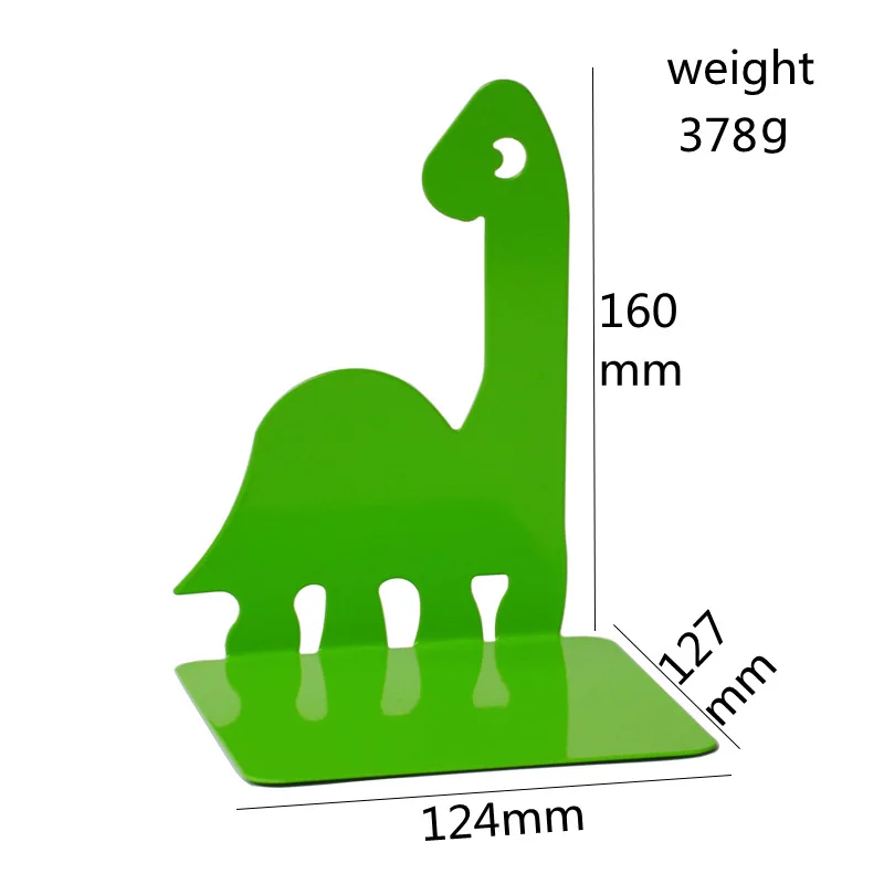 Dinosaur Book Stand Office Metal Material Iron Storage Rack Cartoon Two-piece Student Book Clip