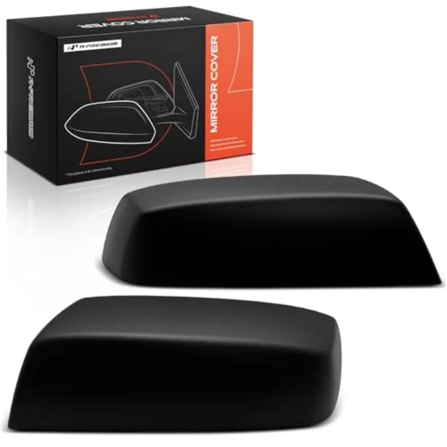 

2 PCS Driver and Passenger Side Rearview Mirror Covers Caps - Compatible with Chevrolet Silverado 1500 LD 2019 and GMC Sierra 1