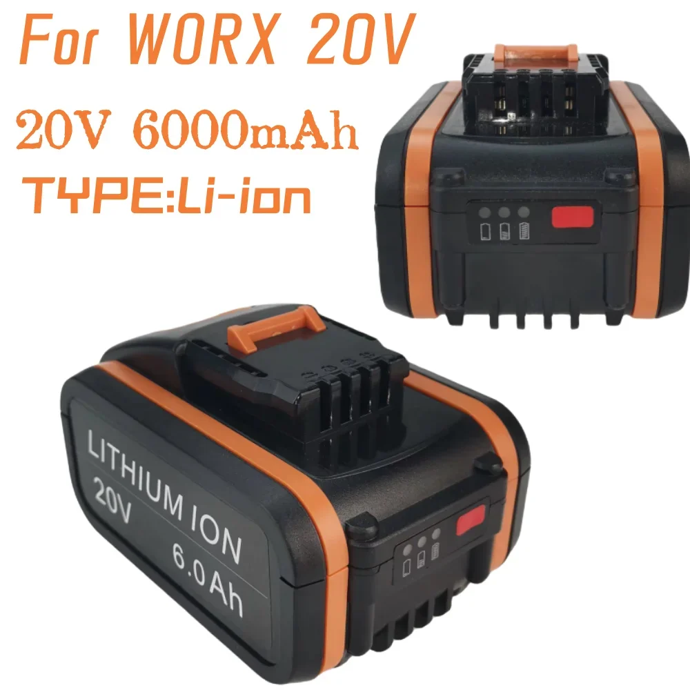 100% Оригинальный аккумулятор Worx WA3553 20 в Ач, беспроводной электроинструмент, резервная батарея WA3551 WA3553 WA3641 WX373 WX390, батарея