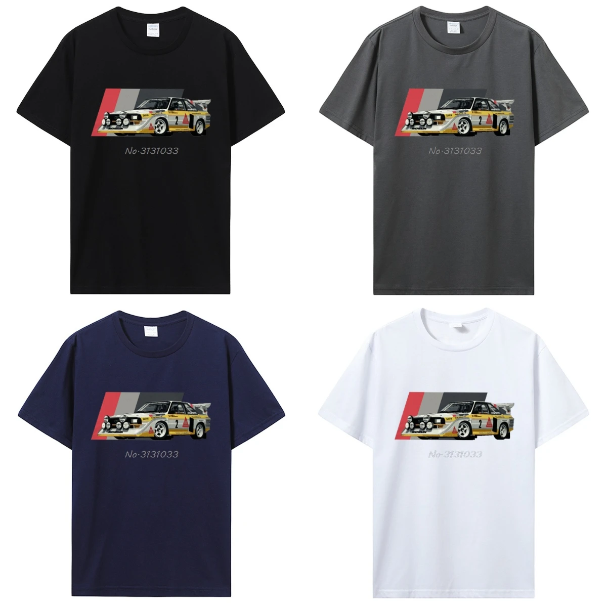 

2025 Summer T-shirt Sport S1 E2 Group B Rally Car Stig Blomqvist Mikkola and Walter T-Shirt Casual Oversized T Shirt Cotton Male