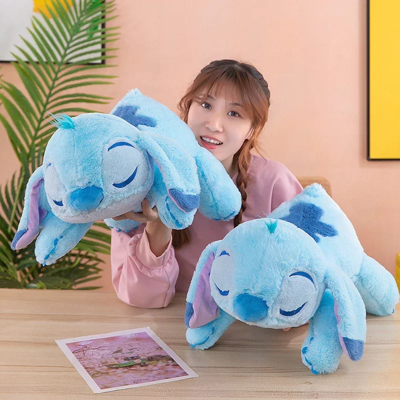 

Милая плюшевая кукла Disney Stitch для сна, мягкая игрушка-обнимашка, подарок на день рождения для детей, милый плюшевый подарок для девочек и подростков