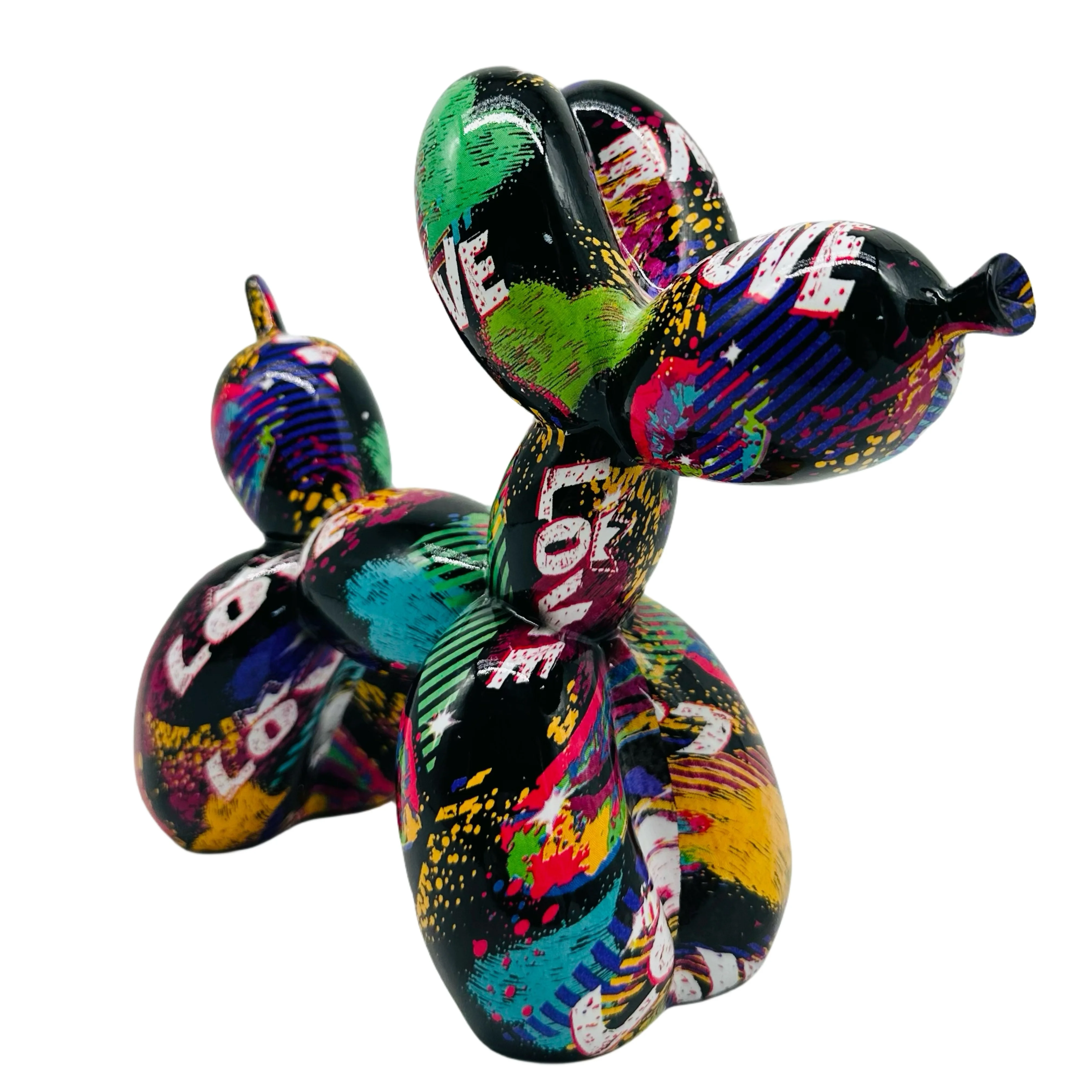 LOVE Balloon Dog Statue 3