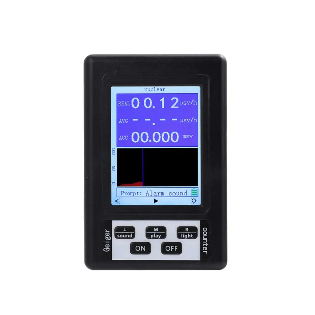 Nieuwe Nucleaire Straling Detector BR-9B Emf Draagbare Handheld Lcd Digitale Display Geigerteller Full-Functionele Type Tester