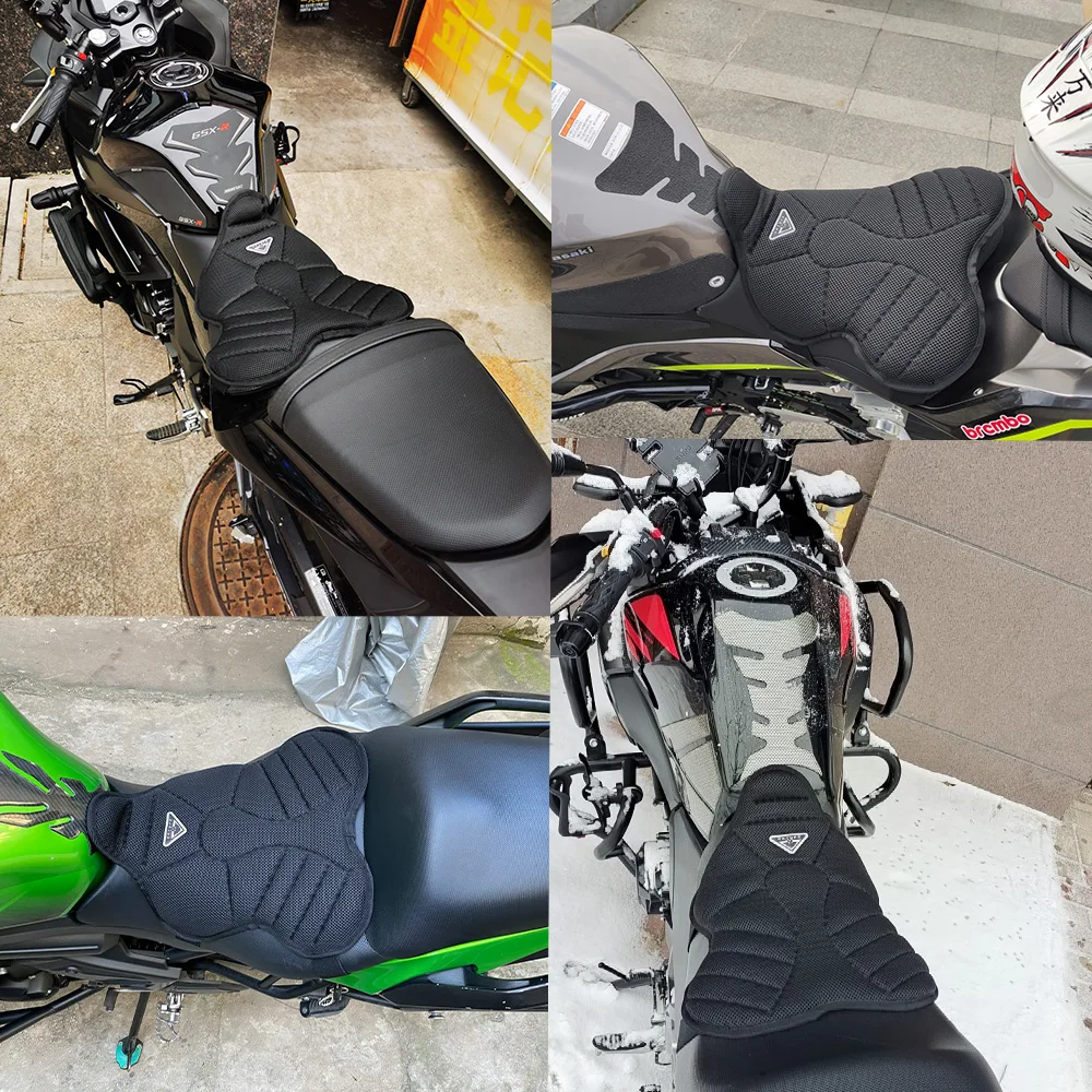 Nuovo Cuscino del Sedile del Motociclo 3D Air Pad Copertura Per Bici Elettrica Per F800GS Per Versys MT07 MT09 Per Vespa Universale Moto Scooter