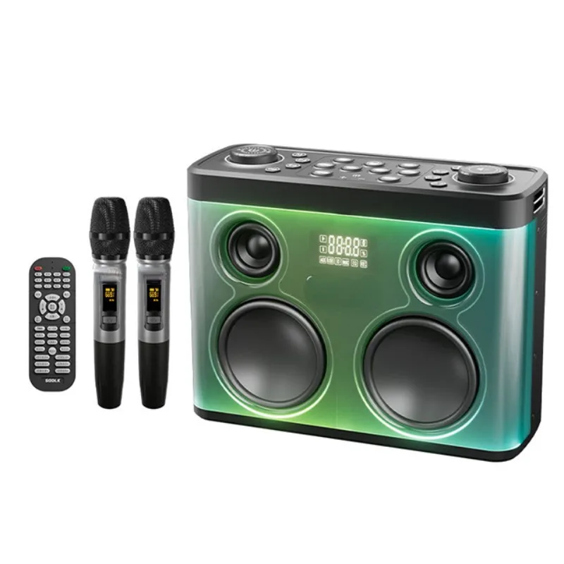 Outdoor Portable Speaker Drum Set Karaoke Bluetooth Speaker with Microphone