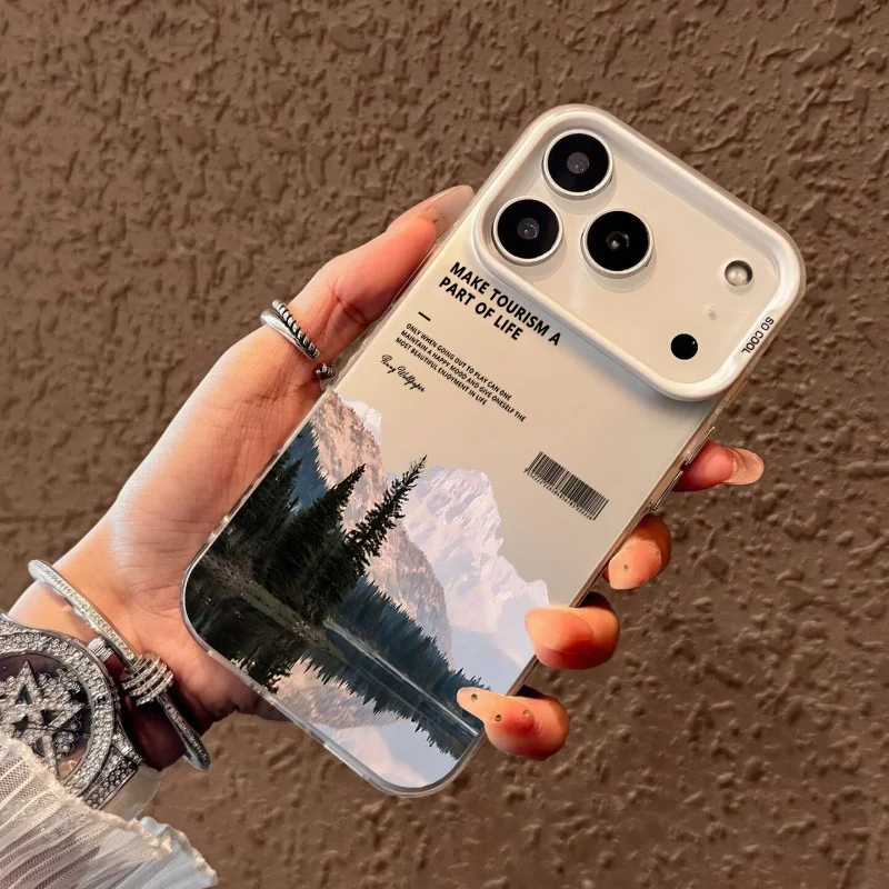 سنو ماونتن الطريق جراب هاتف ل ممن لهم A3 A5 A6 برو A15 A35 A18 A38 A3X A5X A55 A36 A17 A58 A57 A78 A98 A60 A7 غلاف IMD #5