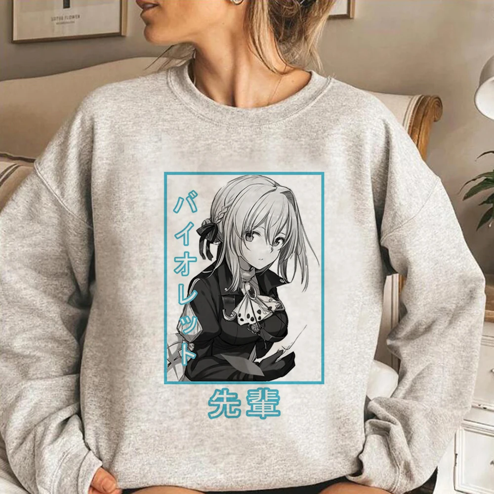 

Violet Evergarden hoodies women Korean style long sleeve top graphic 2023 sweatshirts female aesthetic Hood