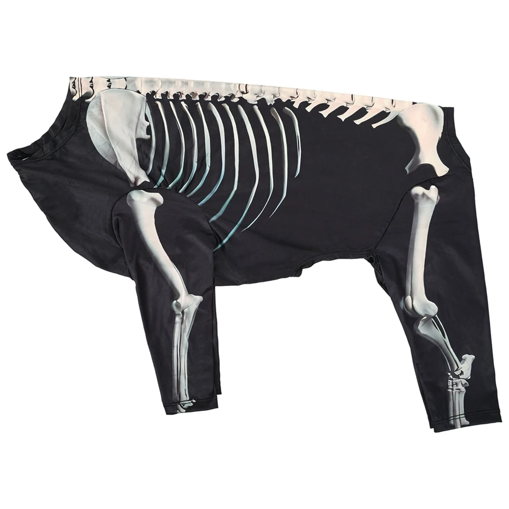 Halloween Dog Costumes for Large Dogs Funny Skeleton Costume Jumpsuit Coat Pet Halloween Sweatshirt Clothes Outfits Apparel
