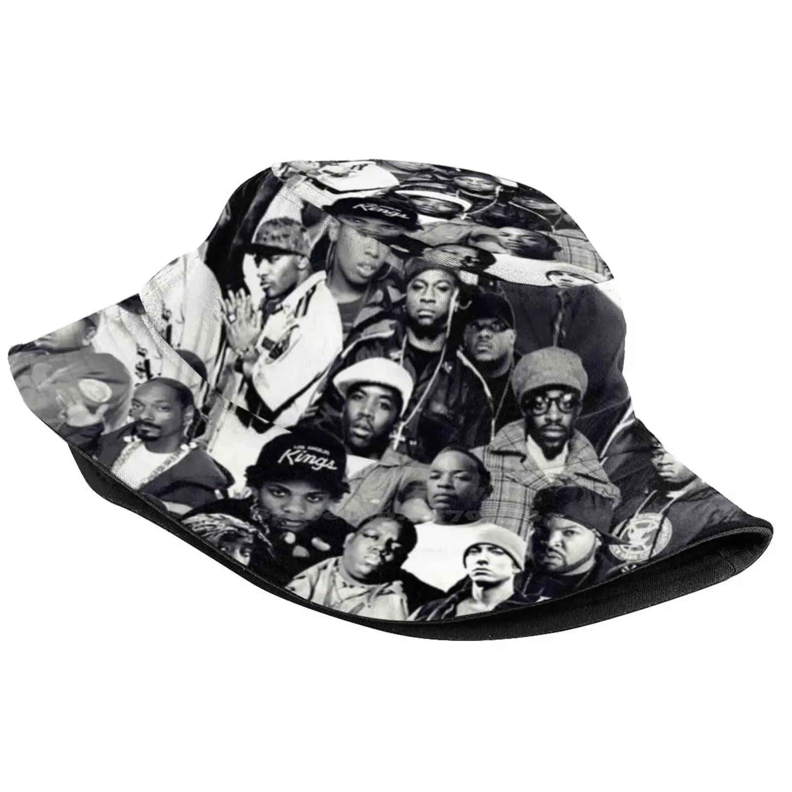 Hip Hop Legends Collage Causal Cap Buckets Hat Hip Hop Legends Rap Icons Hip Hop Collage Old School Hip Hop Classic Rap