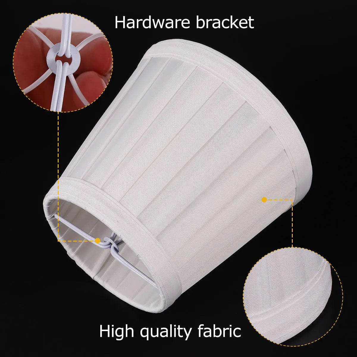 1Pcs Lampshade Decorative Decorative Lamp Shade For Living Room For Bedside Wall Lamp Cloth European Style Foldable