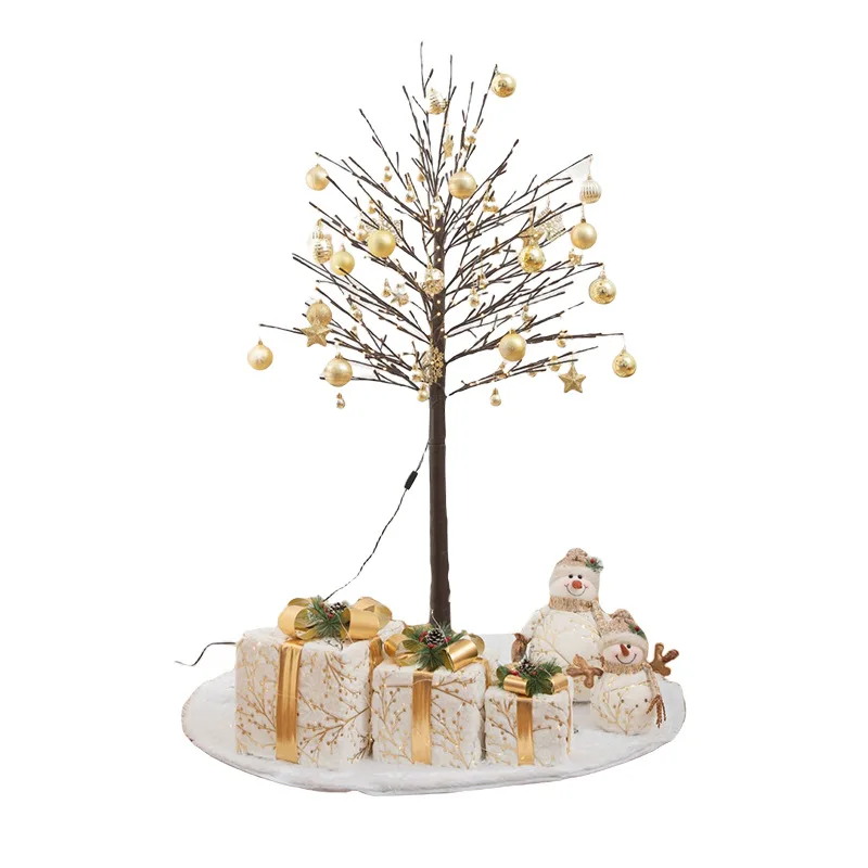 

Christmas decorations plug-in luminous golden Christmas tree package hotel shopping mall lighting decoration