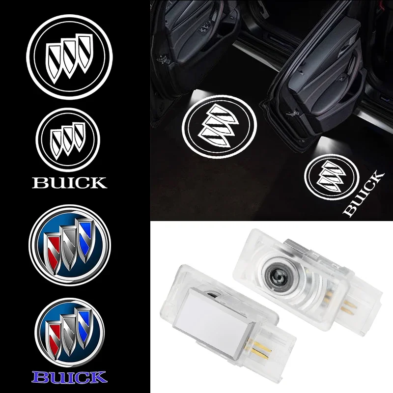 Para Buick Regal 2009-2014, Lacrosse 2010-2020, Encore 2014-2016, Luz LED de Bienvenida con Logotipo para Puerta de Coche, Proyector Láser, Lámpara Fantasma