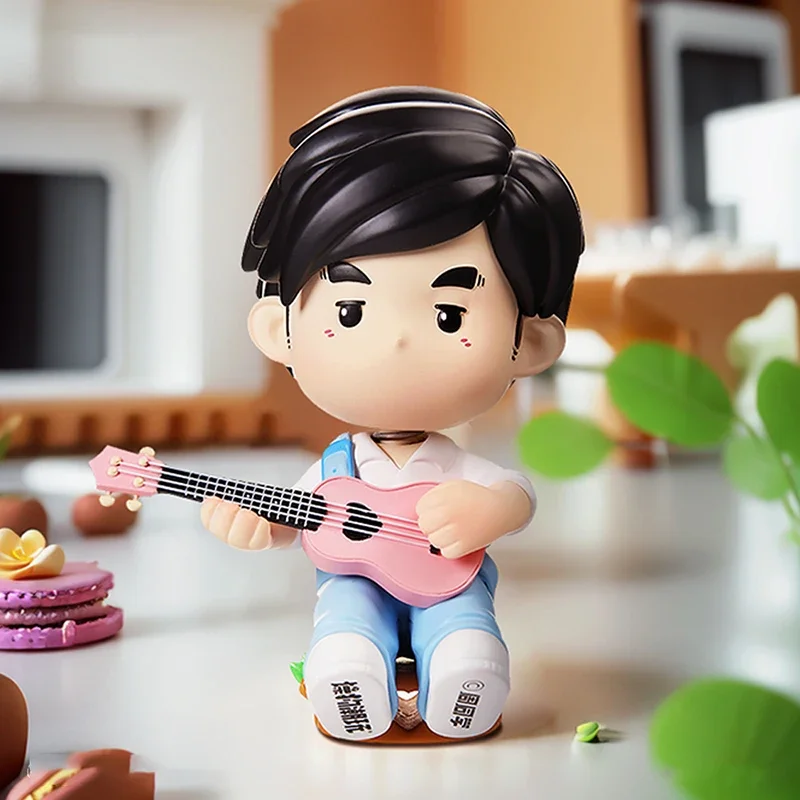 

Mr. Zhou Jay Chou Birthday Gift Guitar PVC Action Figure Kawaii Ornaments 100% Original Genuine Collection Model Doll Toys Real