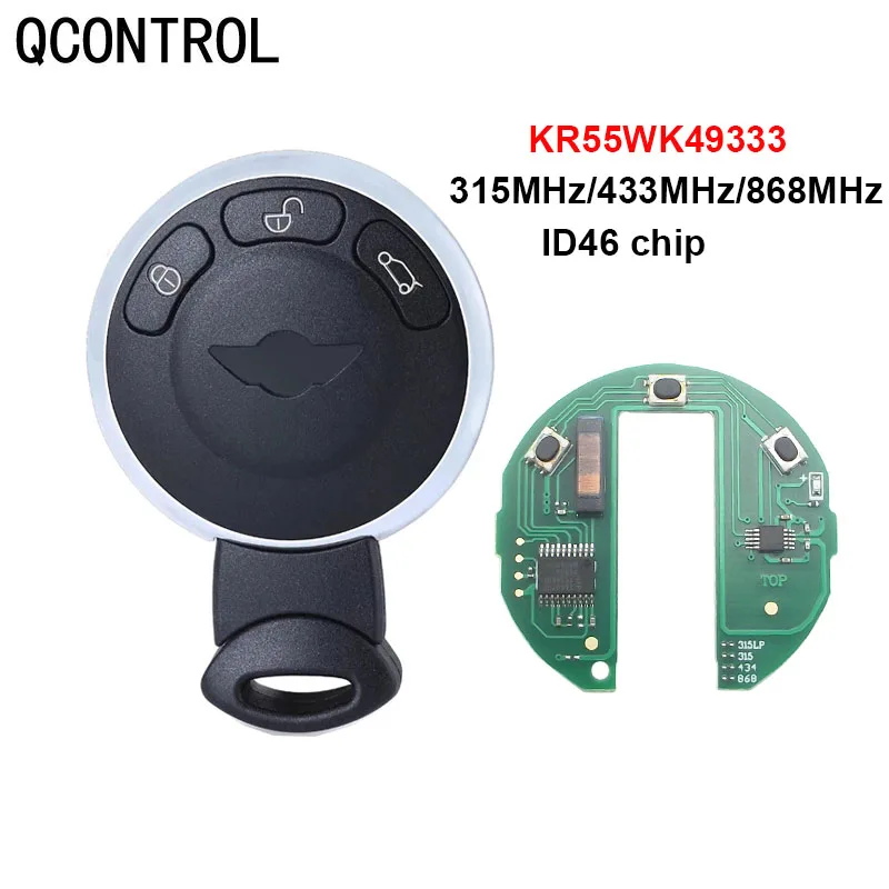 QCONTROL car Remote Smart Key 315MHz/433MHz/868MHz for BMW MINI COOPER S ONE D CLUBMAN COUNTRYMAN CABRIO Car Lock  Key Fob