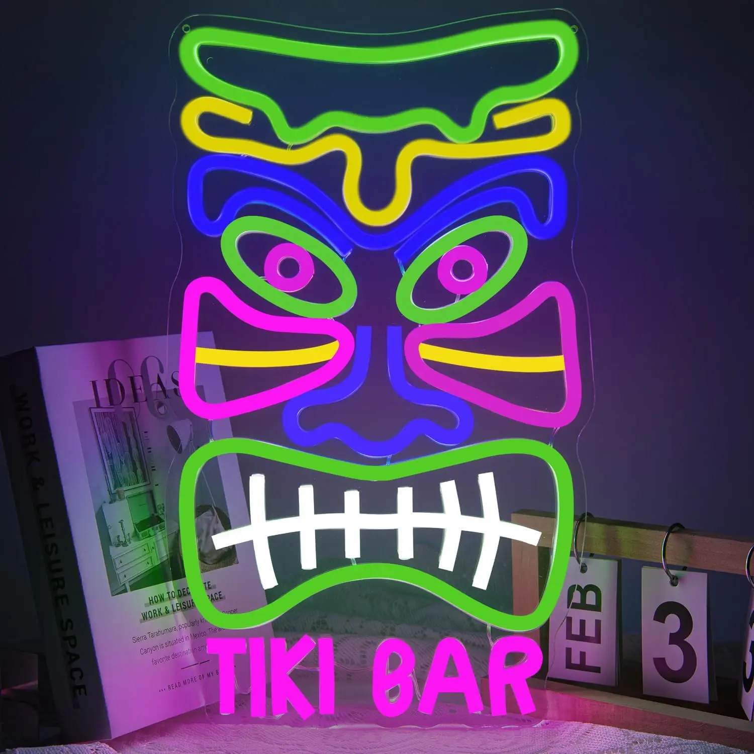 

Tiki Bar Neon Signs LED Neon Light Sign Light Up Neon Signs for Home Bar Man Cave Club Pub Bistro