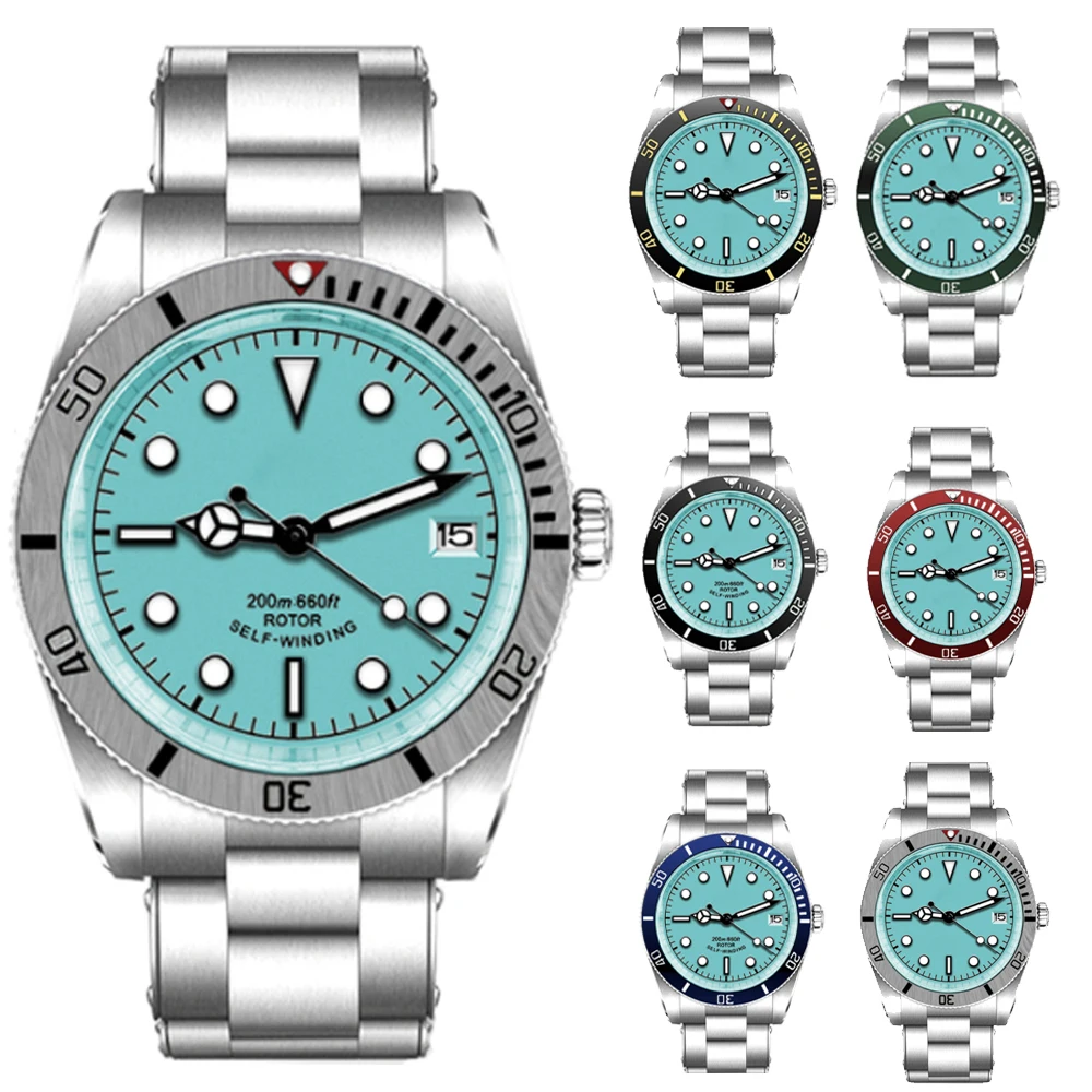 39Mm Nieuw Ontwerp Sneeuwvlok Handen Mechanische Mannen Polshorloges Luxe 10bar Saffier Nh35 Automatisch Horloge Voor Mannen Vrouwen