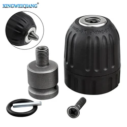 Impact Drill Electric Hammer Adapter Electric Keyless Drill Chuck Head 3/8-24UNF 0.8-10 mm Electric Wrench Conversion Head