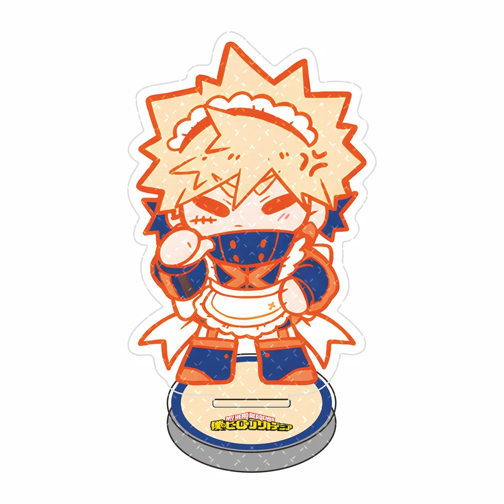 My Hero Academia 10cm Acryl-Standfigur Schlüsselanhänger Niedliches Dienstmädchen-Outfit Anime-Charakter Desktop-Ornament Sammlerstück Geschenk für Fans – Detail 6
