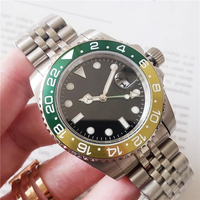 Designer Ceramic Bezel Quartz Watch for Men 4 Hand Casual 2025 New High Quality Fashion Wristwatch Accessories Gift
